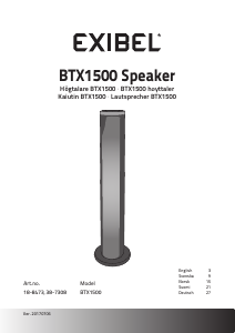 Manual Exibel BTX1500 Speaker