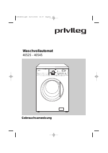 Bedienungsanleitung Privileg 40525 Waschmaschine