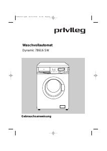 Bedienungsanleitung Privileg Dynamic 78616 SW Waschmaschine