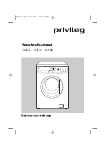Bedienungsanleitung Privileg 14412 Waschmaschine