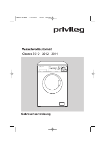 Bedienungsanleitung Privileg Classic 3914 Waschmaschine