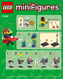 Bruksanvisning Lego set 71029 Collectible Minifigures Series 21