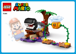 Bruksanvisning Lego set 71381 Super Mario Ekstrabanesett Chain Chomps jungeleventyr