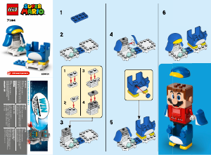 Manual Lego set 71384 Super Mario Pack Power-Up - Mario Pinguim