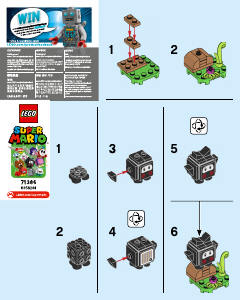 Bedienungsanleitung Lego set 71386 Super Mario Sammelfiguren Ninji