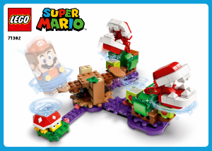 Bruksanvisning Lego set 71382 Super Mario Ekstrabanesett Vrien utfordring med Piranha Plant