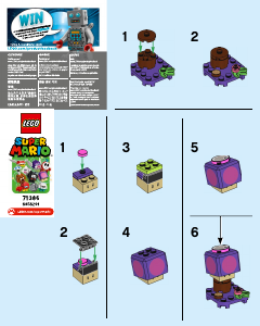 Handleiding Lego set 71386 Super Mario Personagepakketten Poison Mushroom