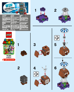 Handleiding Lego set 71386 Super Mario Personagepakketten Parachute Goomba