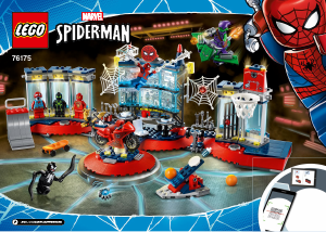 Bruksanvisning Lego set 76175 Super Heroes Angrep på edderkoppens hule