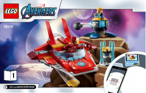 Használati útmutató Lego set 76170 Super Heroes Vasember vs. Thanos