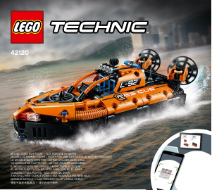 Käyttöohje Lego set 42120 Technic Pelastusilmatyynyalus