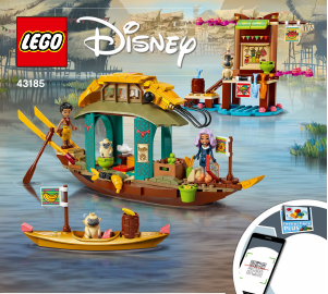 Manual Lego set 43185 Disney Princess O Barco de Boun