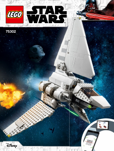 Manual de uso Lego set 75302 Star Wars Lanzadera Imperial