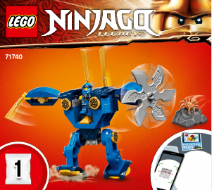 Manual Lego set 71740 Ninjago Jays electro mech