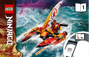 Handleiding Lego set 71748 Ninjago Catamaran zeeslag