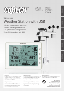 Manual Cotech FT020 Weather Station