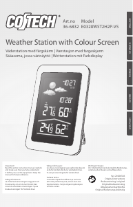 Manual Cotech E0320WST2H2P-V5 Weather Station