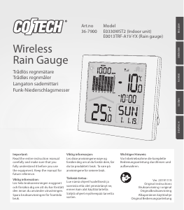 Handleiding Cotech E0330WST2 Weerstation