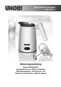 Handleiding Unold 28440 Latte Bricco Melkopschuimer