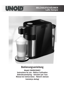 Manual de uso Unold 28497 Latte Sempre Batidor de leche