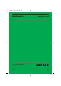 Bedienungsanleitung Zanker BKXX8080 Trockner