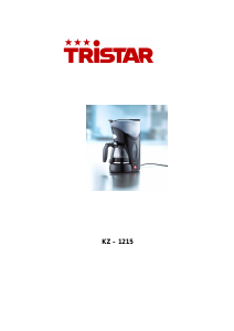 Bedienungsanleitung Tristar KZ-1215 Kaffeemaschine