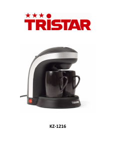 Manual Tristar KZ-1216 Coffee Machine