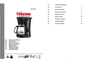 Instrukcja Tristar KZ-1223 Ekspres do kawy