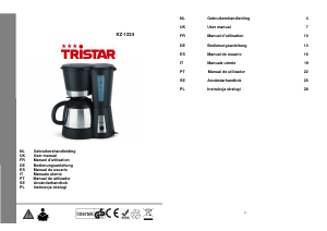 Mode d’emploi Tristar KZ-1224 Cafetière