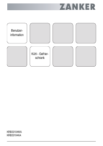 Bedienungsanleitung Zanker KRB33104XA Kühl-gefrierkombination