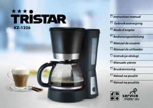 Manual de uso Tristar KZ-1226 Máquina de café