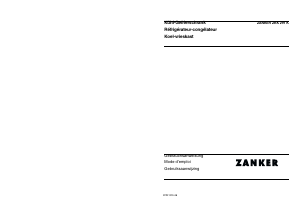 Mode d’emploi Zanker ZKK291K Réfrigérateur combiné