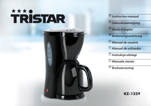 Manual Tristar KZ-1229 Coffee Machine