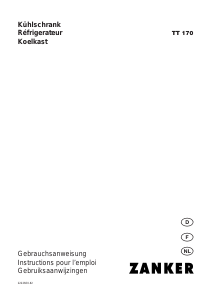 Bedienungsanleitung Zanker TT170 Kühlschrank