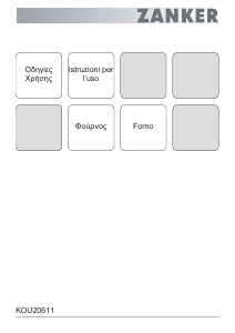 Manuale Zanker KOU20611XK Forno