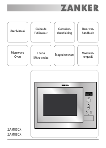 Manual Zanker ZAM850X Microwave