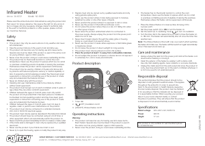 Manual Cotech NS-900H Heater