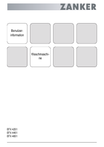 Bedienungsanleitung Zanker EFX4451 Waschmaschine