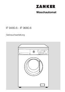 Bedienungsanleitung Zanker IF9680.6 Waschmaschine