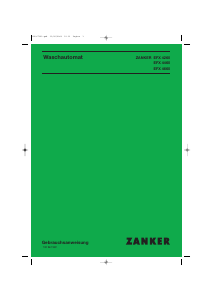 Bedienungsanleitung Zanker EFX4660 Waschmaschine