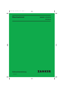 Bedienungsanleitung Zanker EF3010N Waschmaschine