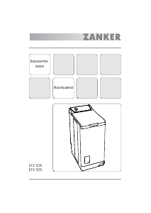 Bedienungsanleitung Zanker ETX7275 Waschmaschine