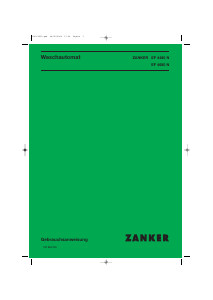 Bedienungsanleitung Zanker EF4480N Waschmaschine