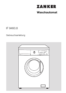 Bedienungsanleitung Zanker IF9460.8 Waschmaschine