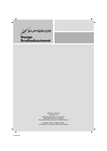 Handleiding Superior XBM1139S Broodbakmachine