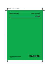 Bedienungsanleitung Zanker EFX4648N Waschmaschine