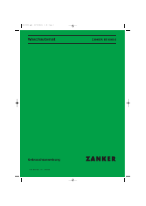 Bedienungsanleitung Zanker EE6060.6 Waschmaschine