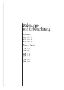 Bedienungsanleitung ALNO ADU 3090 X Dunstabzugshaube