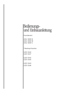 Bedienungsanleitung ALNO ADU 3040 S Dunstabzugshaube