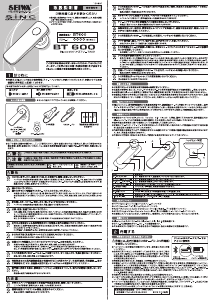 説明書 セイワ BT600 ヘッドセット